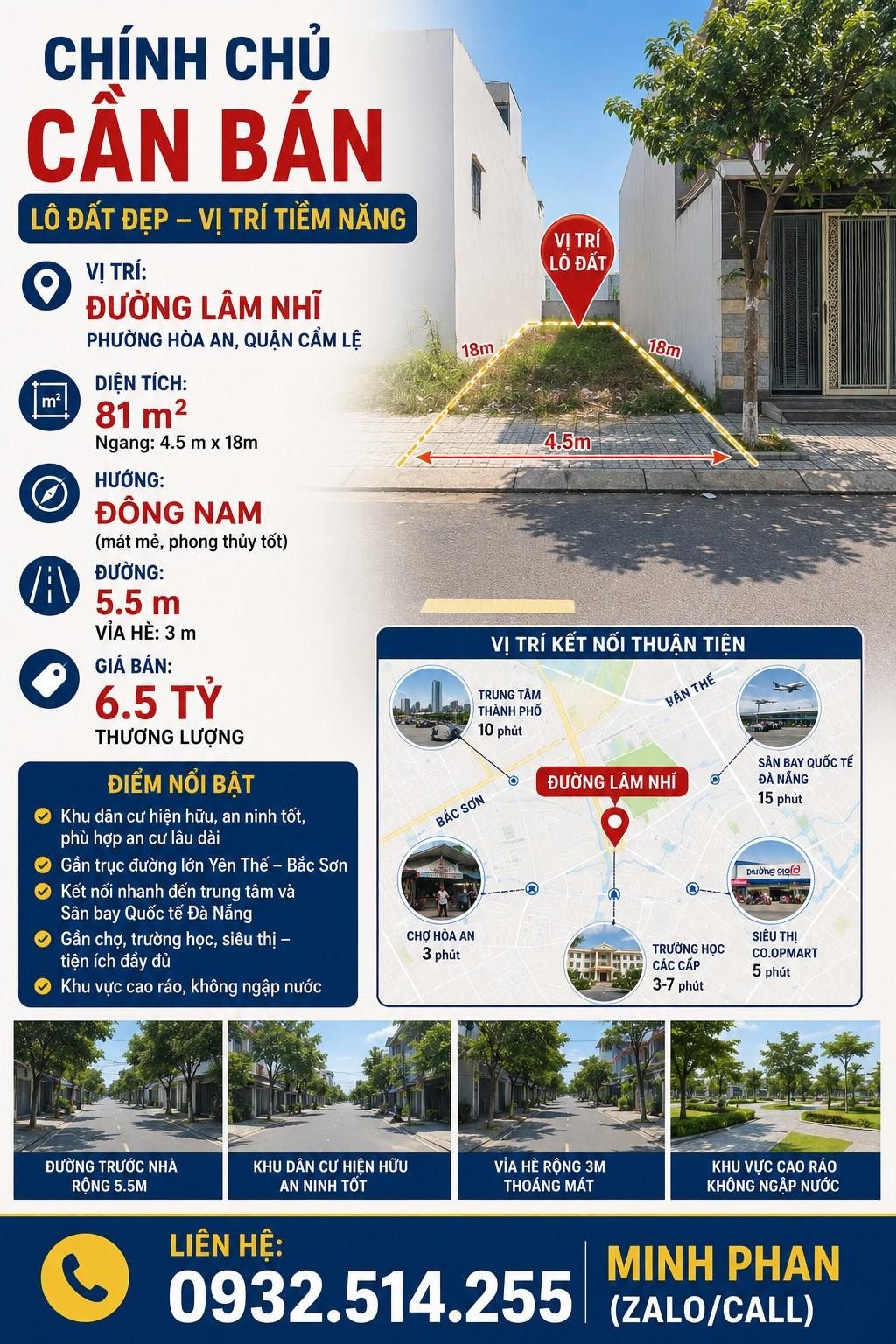 Bán Đất Đường Lâm Nhĩ - Hoà An - Cẩm Lệ - Gần Yên Thế Bắc Sơn - Giá Rẻ