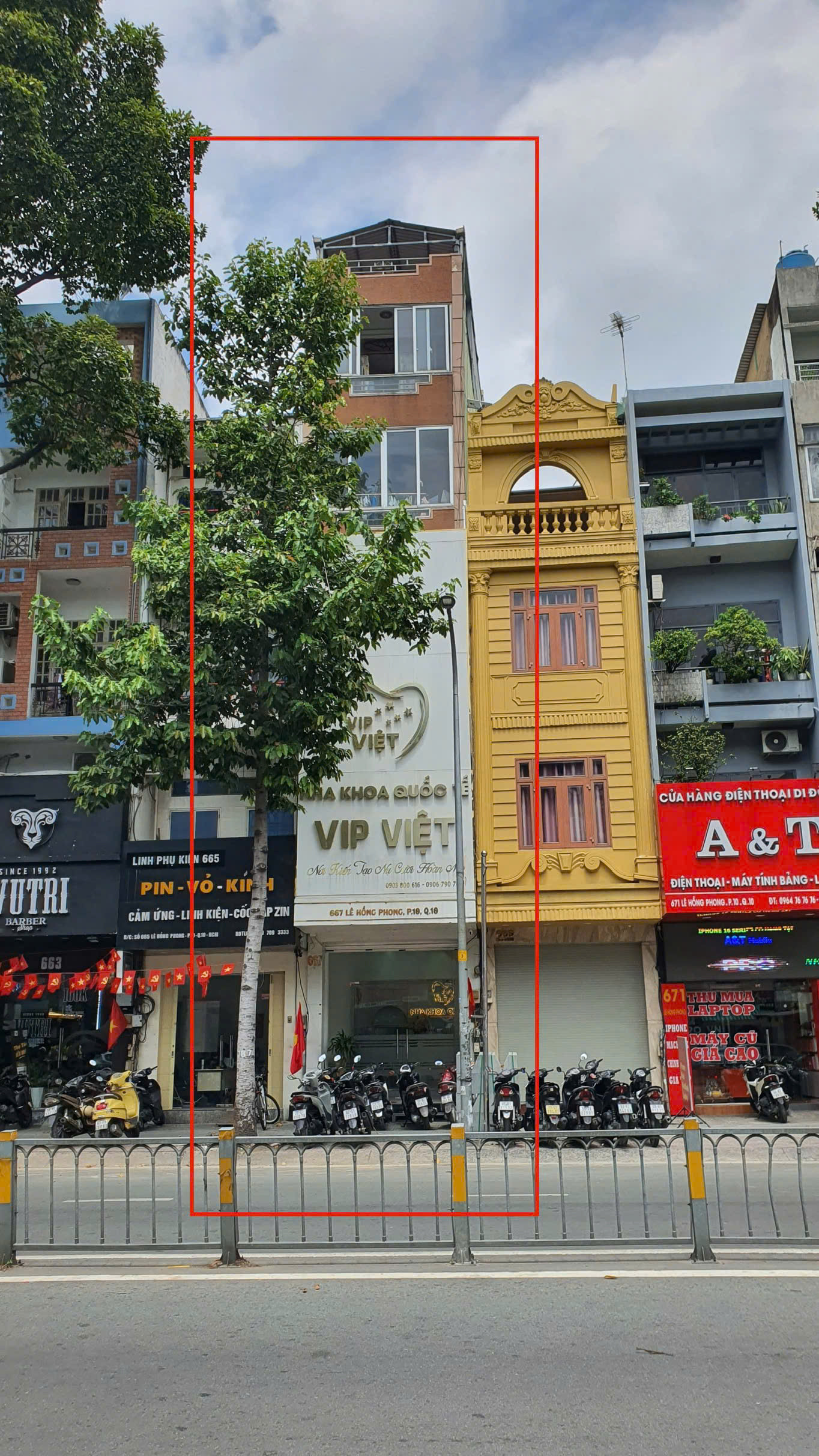 Top nhà vị trí đẹp 1 trệt 4 lầu Lê Hồng Phong Q10 TP.HCM