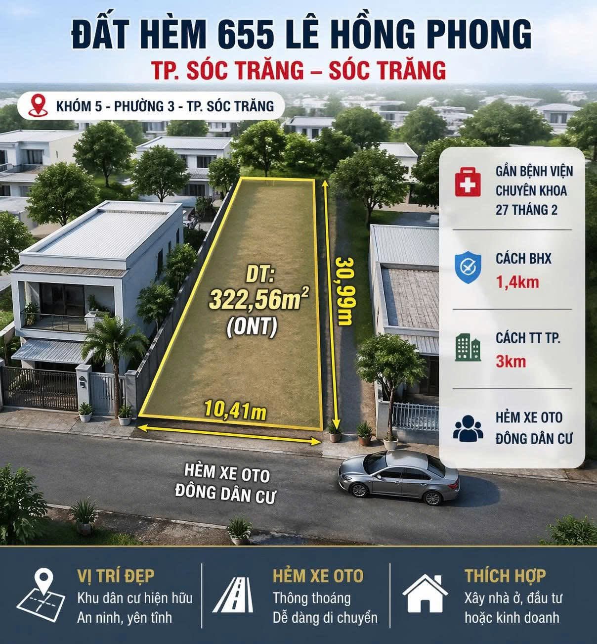 Bán đất hẻm