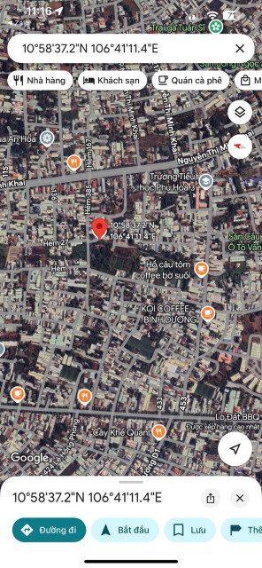 Đất khu8 Phú Hoà-TP.TDM đường oto vị trí trung tâm sót lô giá công nhân gần trường chợ dân kín
