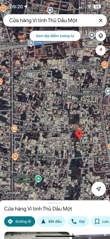 Đất Khu 8 Phú Hoà (phường Phú Lợi-TP.HCM) đường 4,5m thông nhánh hẻm 385 Lê Hồng Phong vị trí đẹp