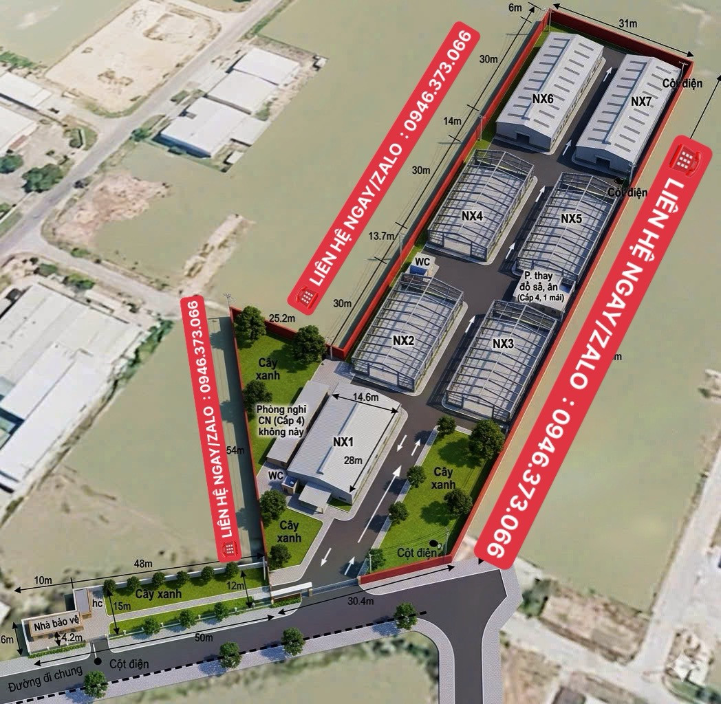 HIẾM! CHO THUÊ CỤM KHO XƯỞNG 3.000M² GẦN KCN TRÀ NÓC: CHIA SẴN 7 BLOCK RIÊNG BIỆT, SÂN RỘNG