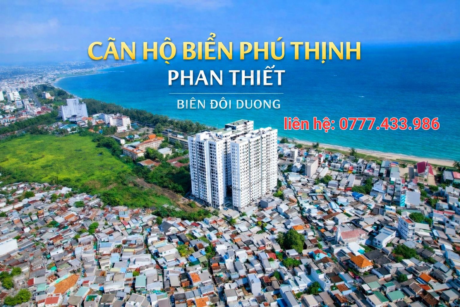 Bán căn hộ biển Phan Thiết ngay biển Đồi Dương