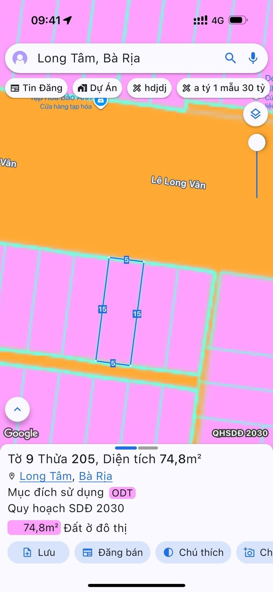 - Đường Lê Long Vân, Phường Long Tâm, Tp Bà Rịa
