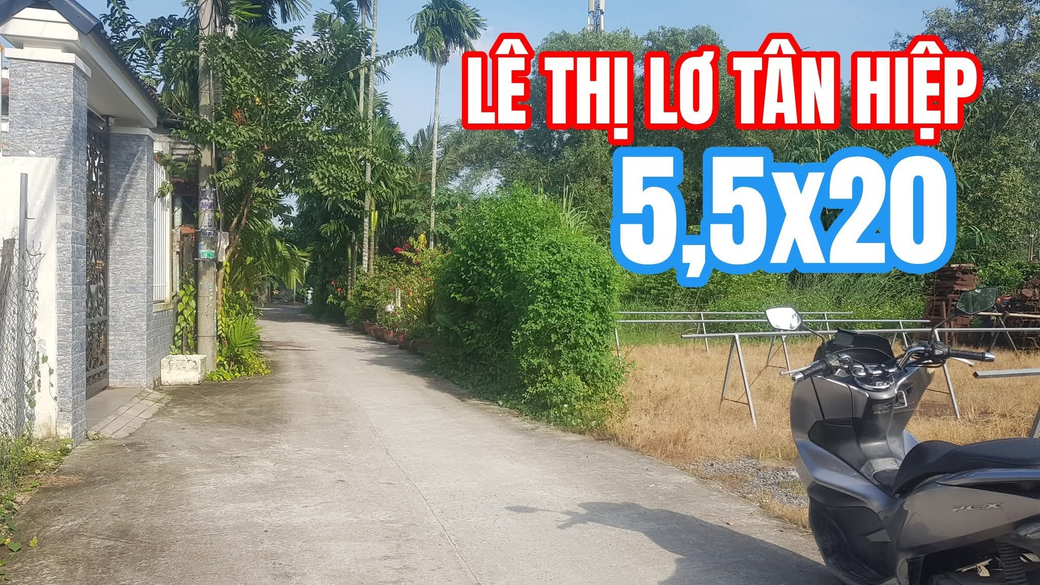🛑️2 NỀN TÂN HIỆP LIỀN KỀ KHU LÊ THỊ LƠ 3TY1/ LÔ DIỆN TÍCH ĐẸP ĐƯỜNG OTO RA 30M NHỰA XÃ HÓC MÔN 5,5mm x 20m 110m2 thổ cư
