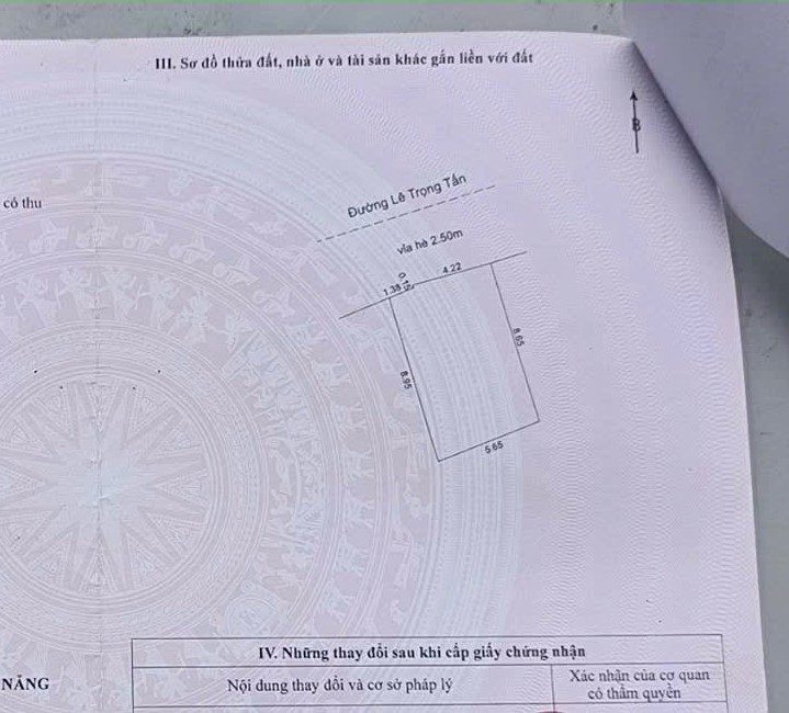 Bán nhà (ngang 5.6m) mặt tiền đường Lê Trọng Tấn, Gần Trường Chinh sầm uất, chỉ 4 tỷ 850 Tl