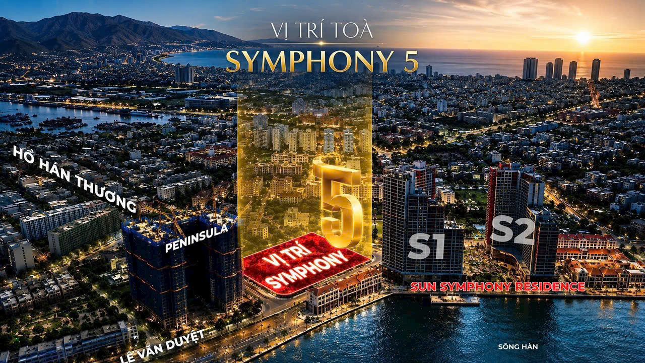 Độc quyền 10 suất căn thưởng Sun Symphony 5 tầng 20 trực diện Sông Hàn-Biển Mỹ Khê của Sun Group
