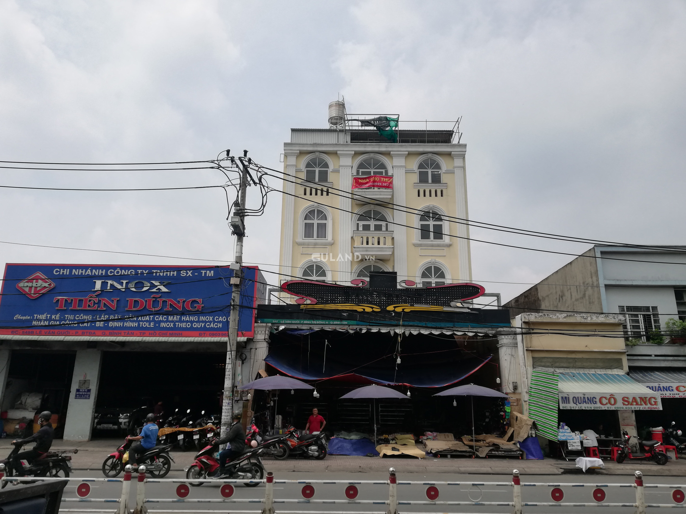 Cho thuê nhà mặt tiền đường lê văn quới