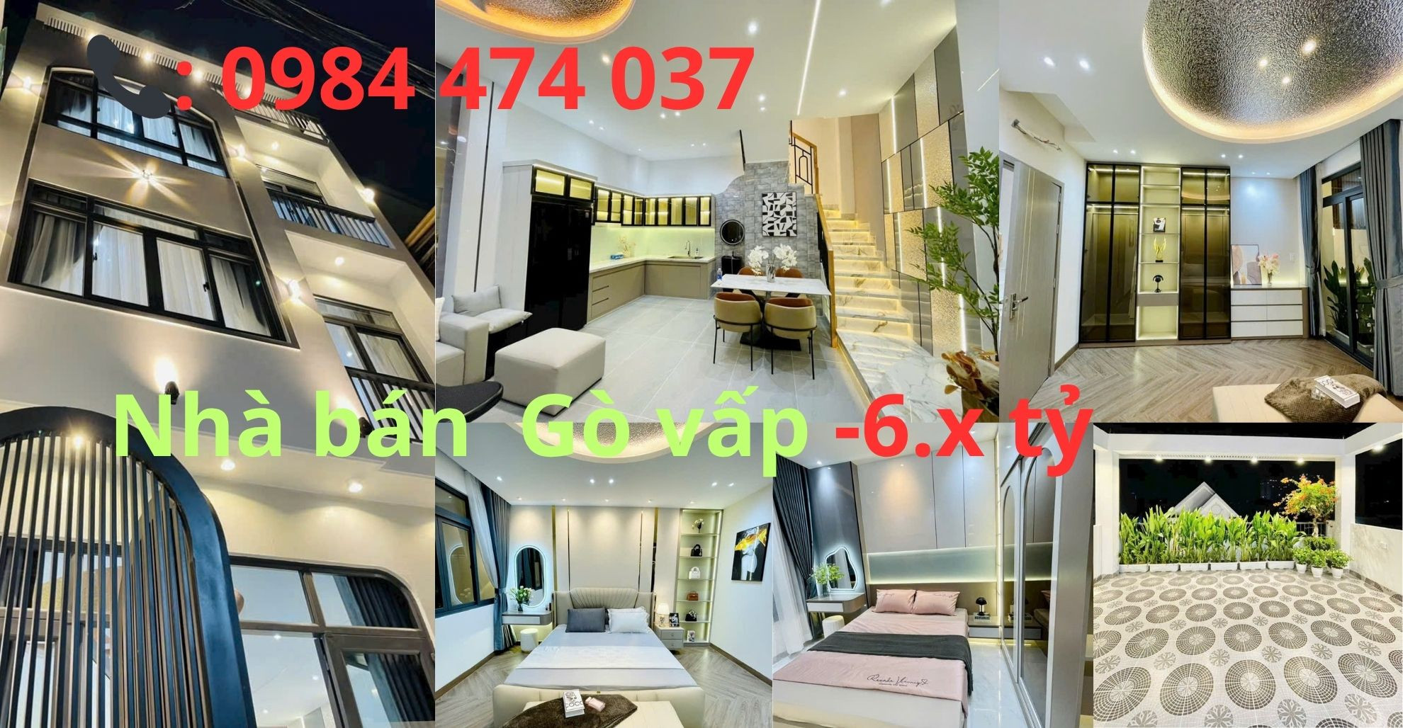 Bán Nhà mới xây hẻm đường Văn Thọ, P9 Gò Vấp – full nội thất cao cấp, hẻm xe hơi, sổ hồng riêng, ở ngay trước Tết – giá chỉ 6.28 tỷ.