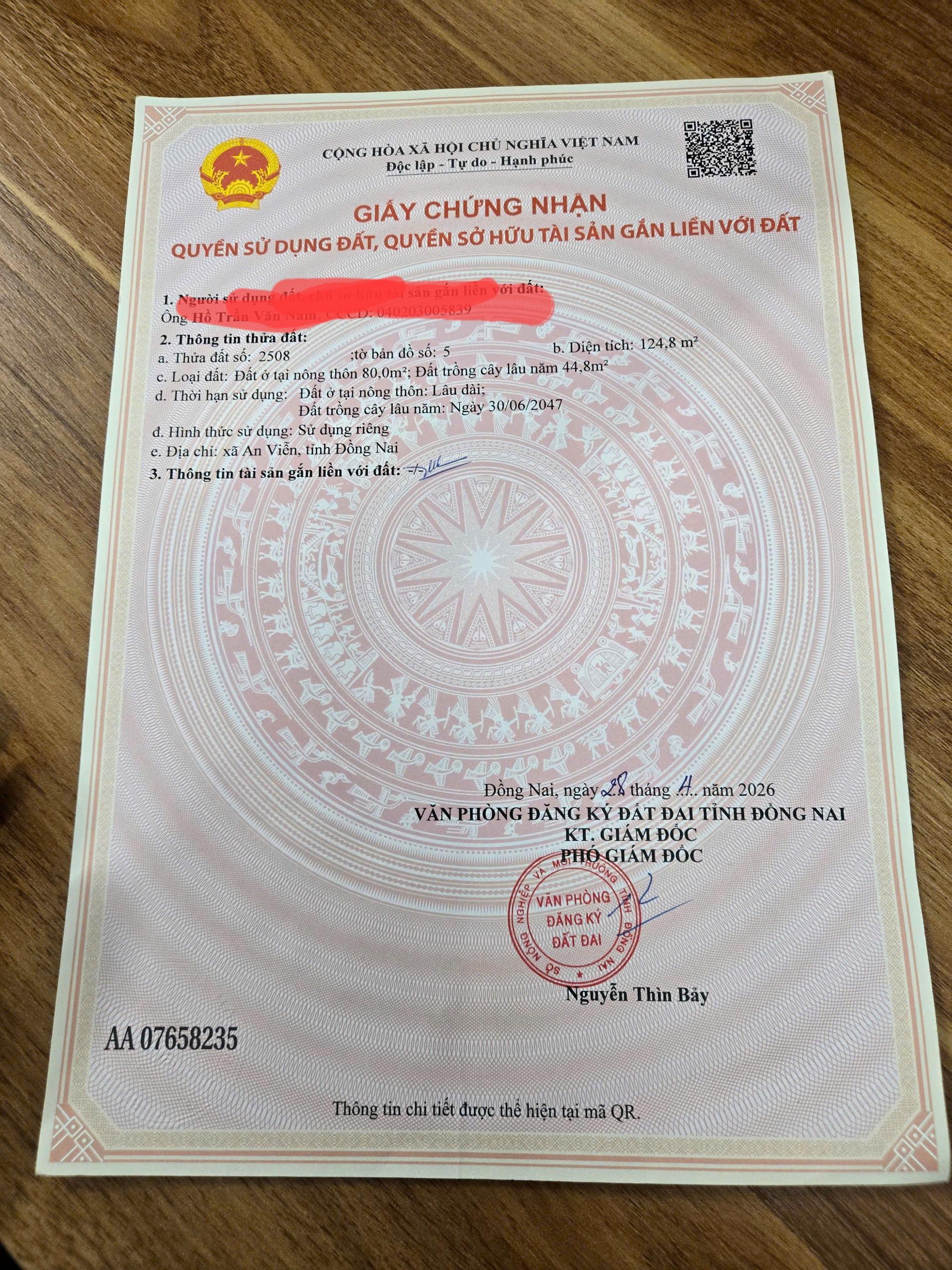 Cần bán nhanh lô đất đẹp .cách nhà thờ 100m
 thích hợp cho gia đình