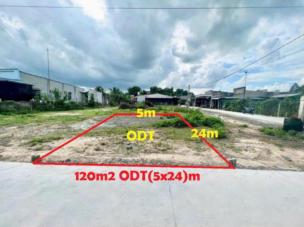 LÔ ĐẤT ĐẸP TẠI KP LỘC DU, TRẢNG BÀNG, 120M2, SHR , 895TR