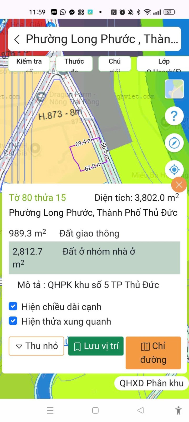 Bán đất 1500m² ngang 25m giá 33 tỷ tại đường Long Phước Phường Long Phước