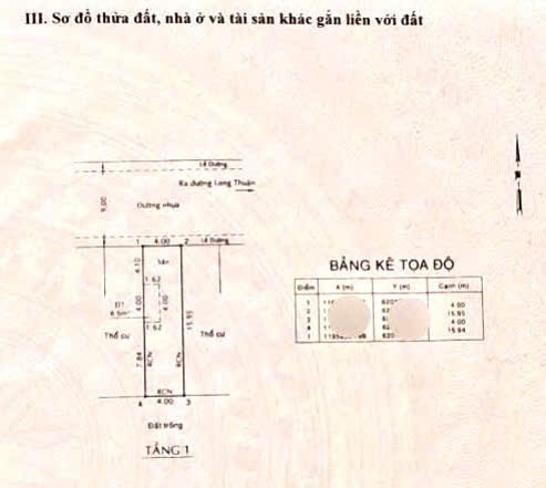 🌴 ĐẤT NỀN 64M2, VUÔNG VỨC, ĐƯỜNG Ô TÔ 9M CÓ VỈA HÈ, GẦN CHỢ LONG PHƯỚC.(A)