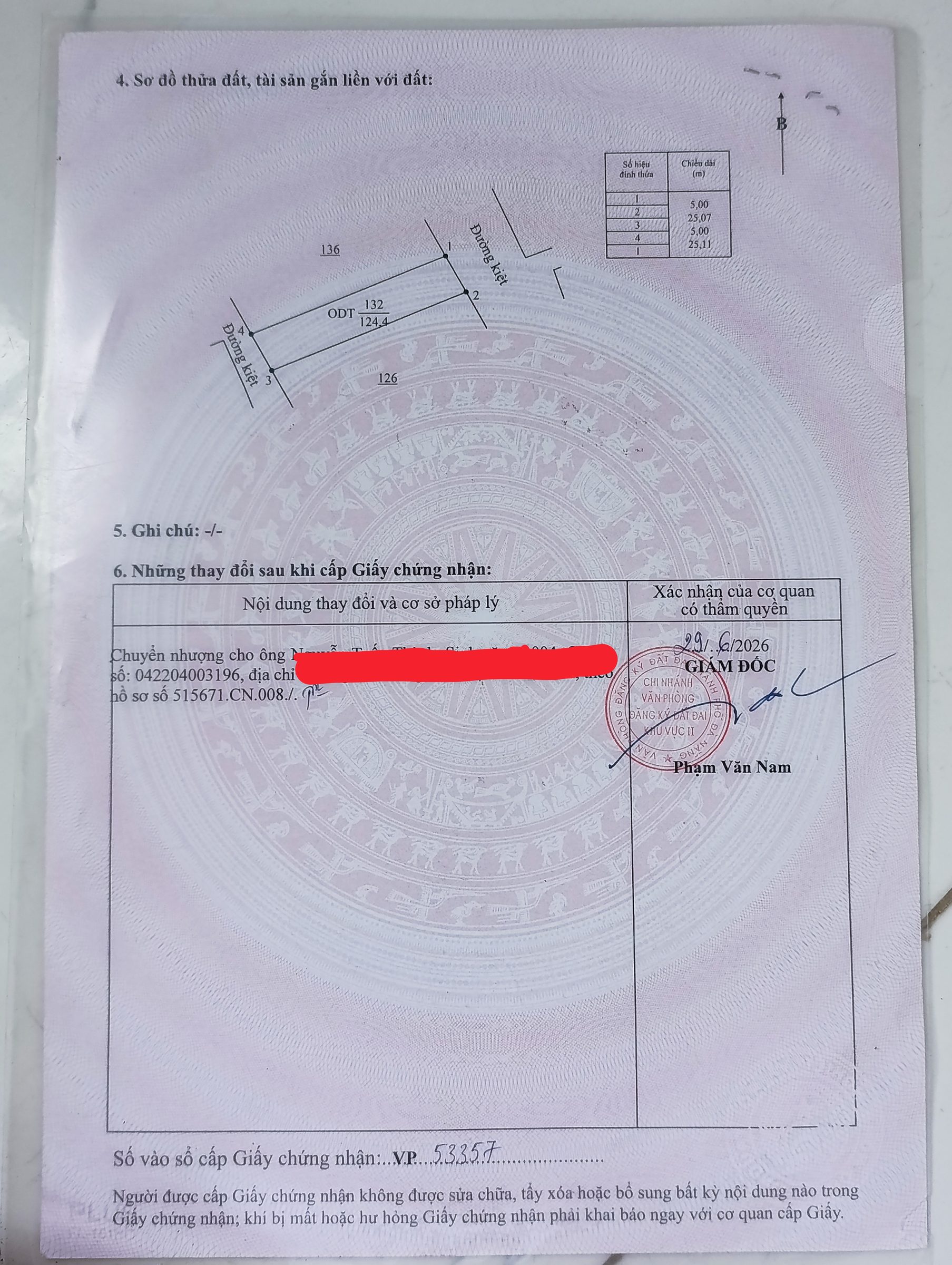 Bán Đất 125m2 có sẵn 125 m2 thổ cư giá 3.1 tỷ tại Đường Lưu Quang Vũ Phường Hoà Quý Quận Ngũ Hành Sơn Đà Nẵng