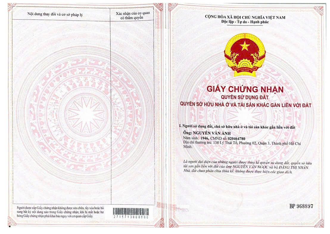 Bán Nhà Mặt Tiền 138 Lý Thái Tổ, Phường 2, Quận 3