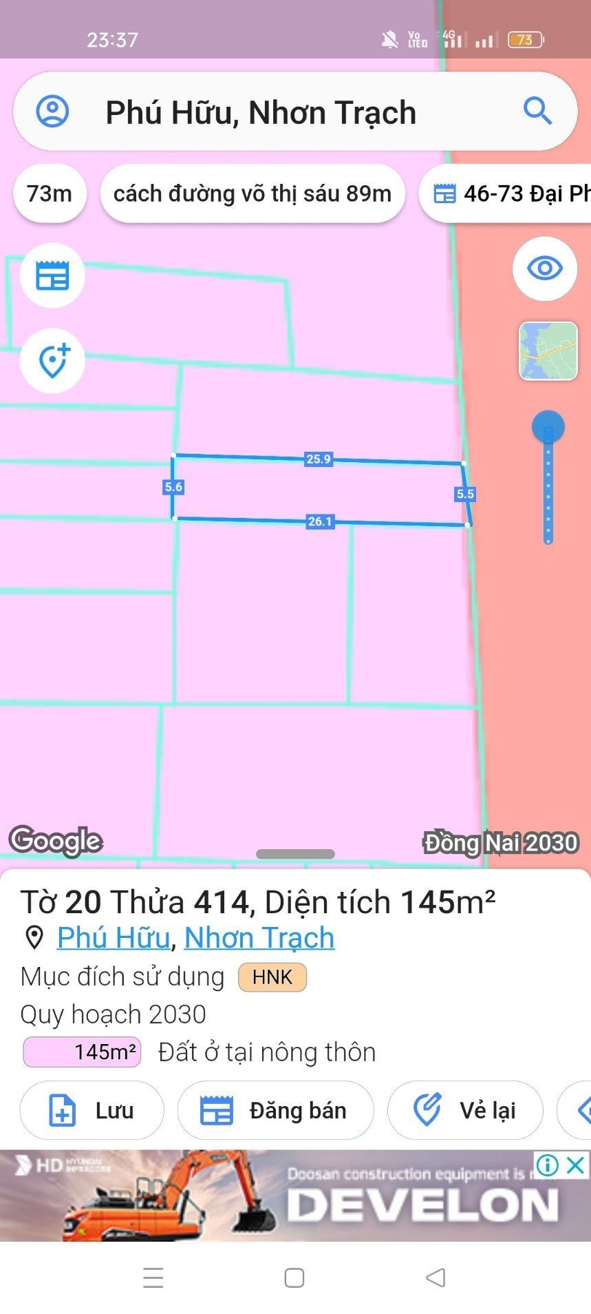 Bán nhà 146m² ngang 5.5m giá 2.5 tỷ tại Đường Lý Thái Tổ Xã Đại Phước