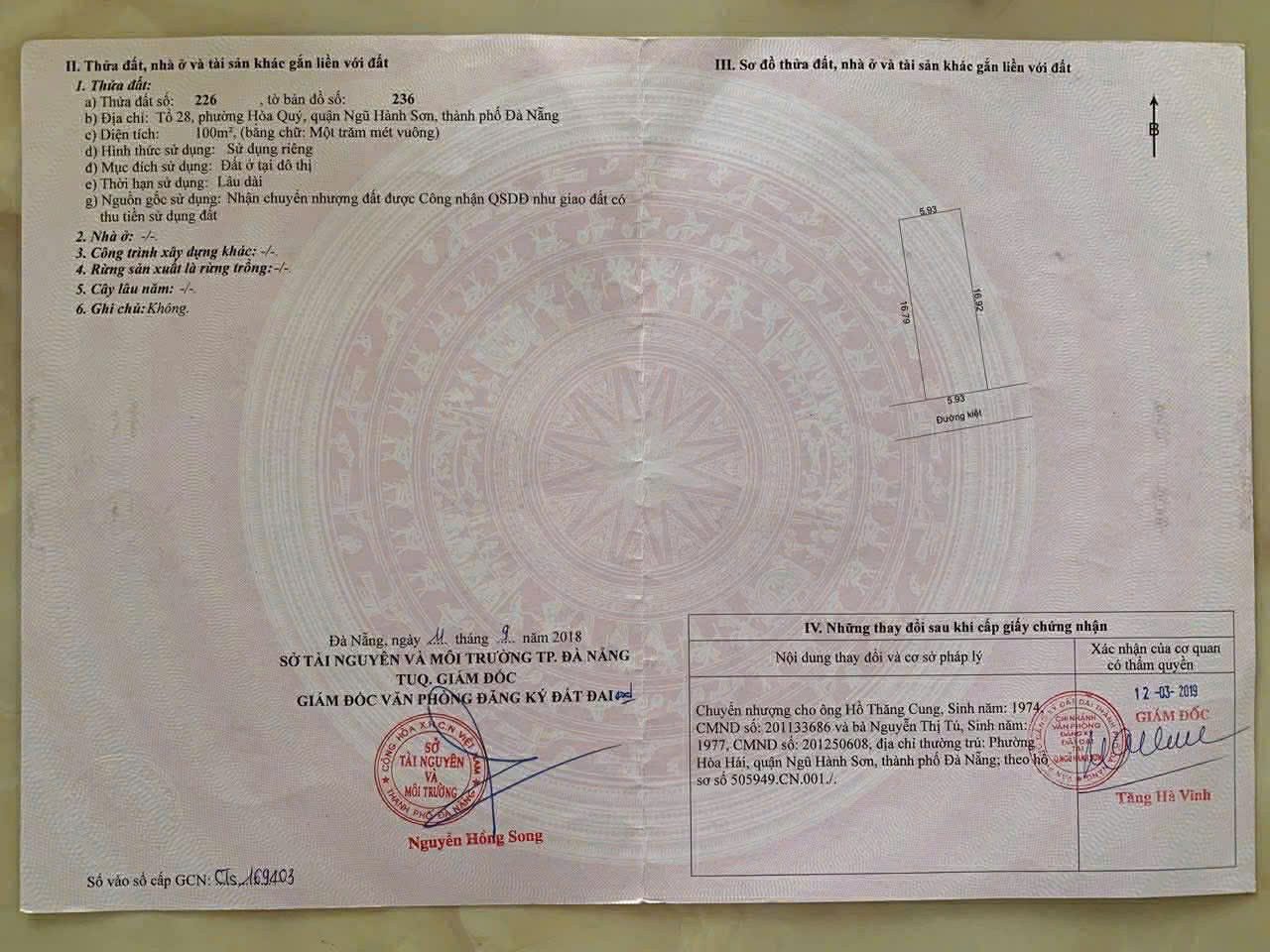 📌📌📌LÀM VIỆC TRỰC TIẾP GIÁ TỐT !!! Bán đất Mai Đăng Chơn, Hòa Quý