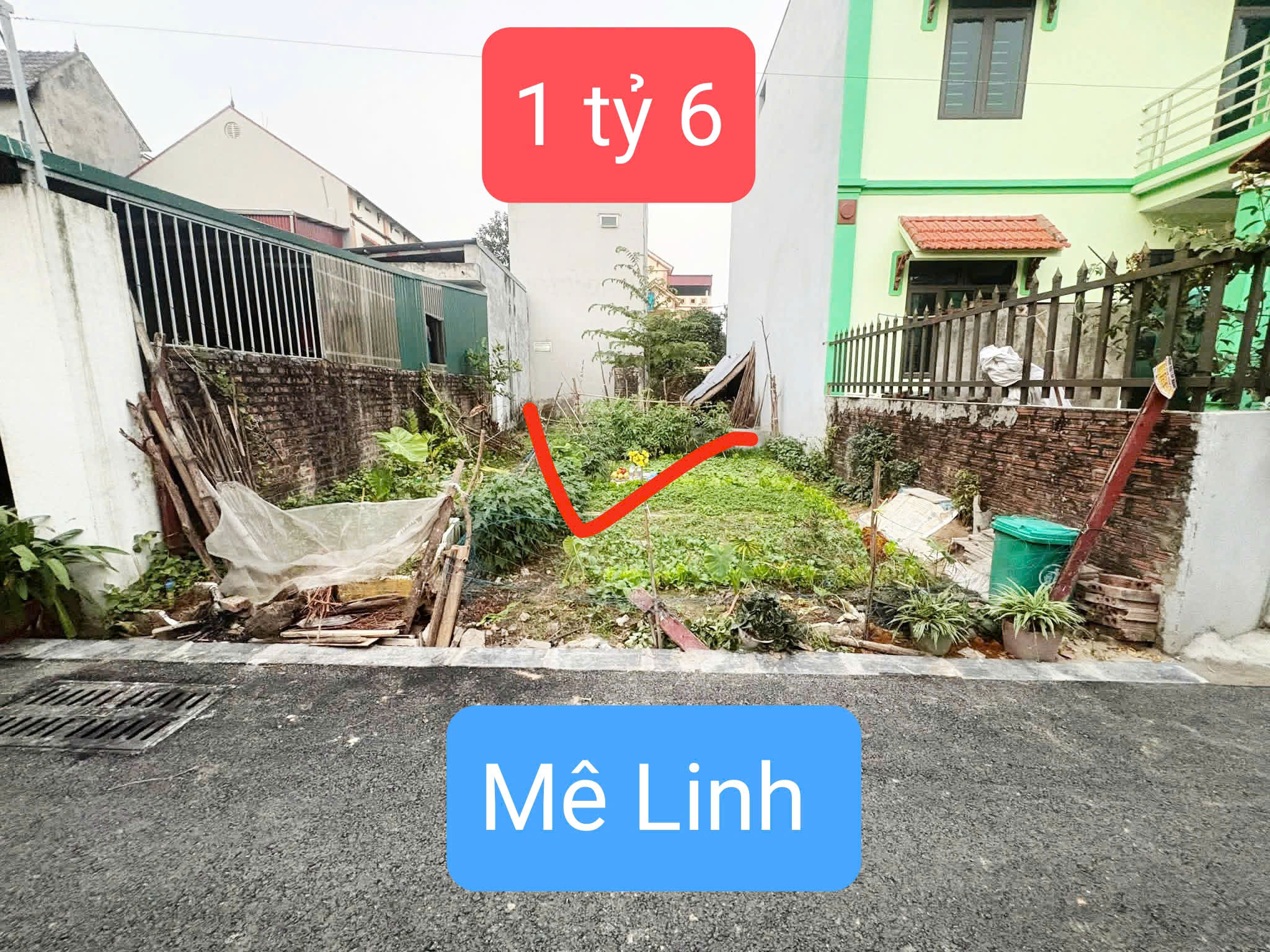 GẤP QUÁ! RẺ NHẤT đất Mê Linh Hà Nội 1 tỷ 6 đường ô tô