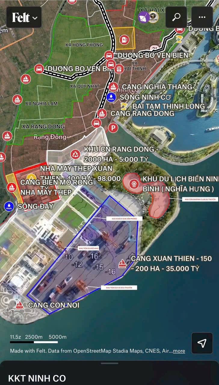 ĐẤT SÁT BÃI TẮM GẦN BIỂN HẢI THỊNH, KHU KINH TẾ NINH CƠ ==> GIÁ CHỈ HƠN 1 TỶ /1 LÔ