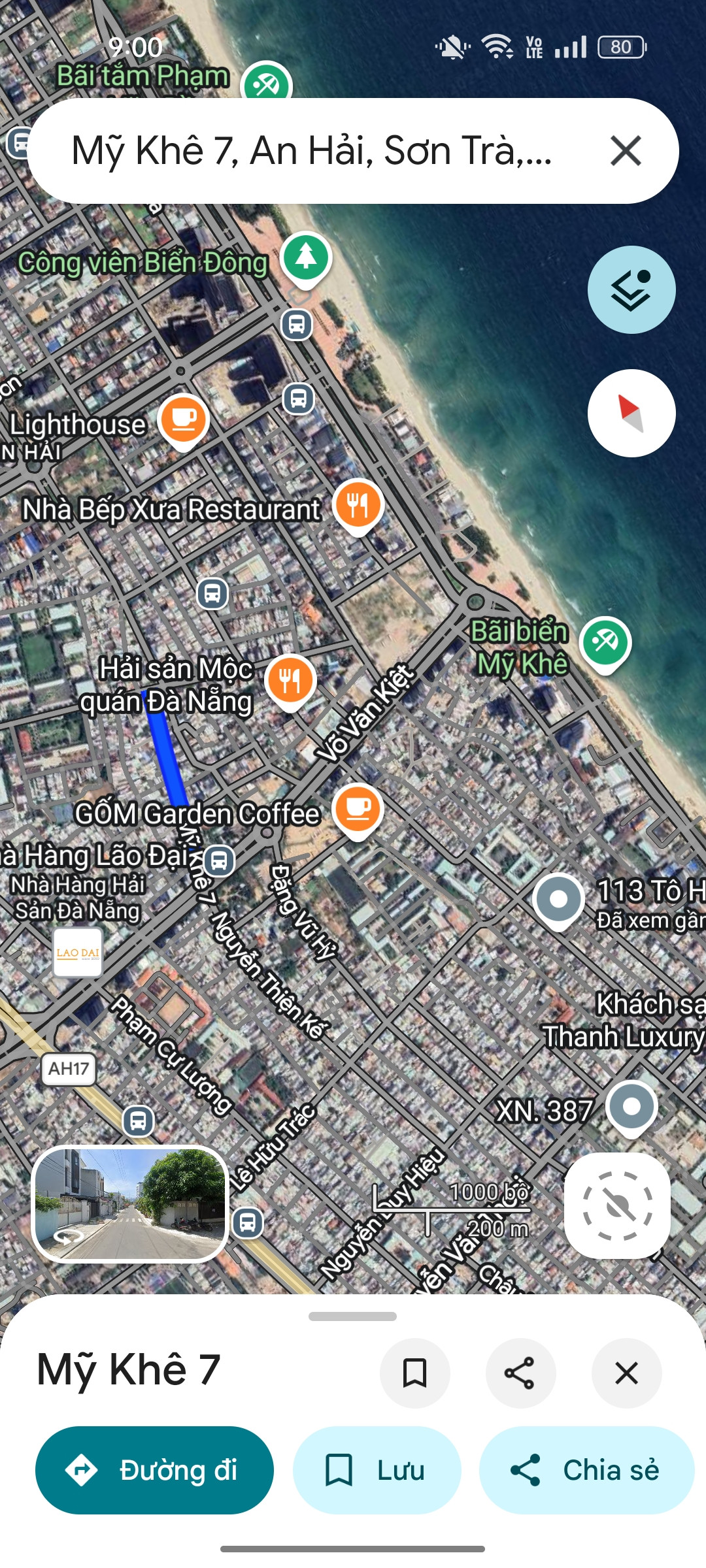 Bán đất 247m2 ( ngang 9m ) Đường Mỹ Khê 7 - gần Biển Mỹ Khê