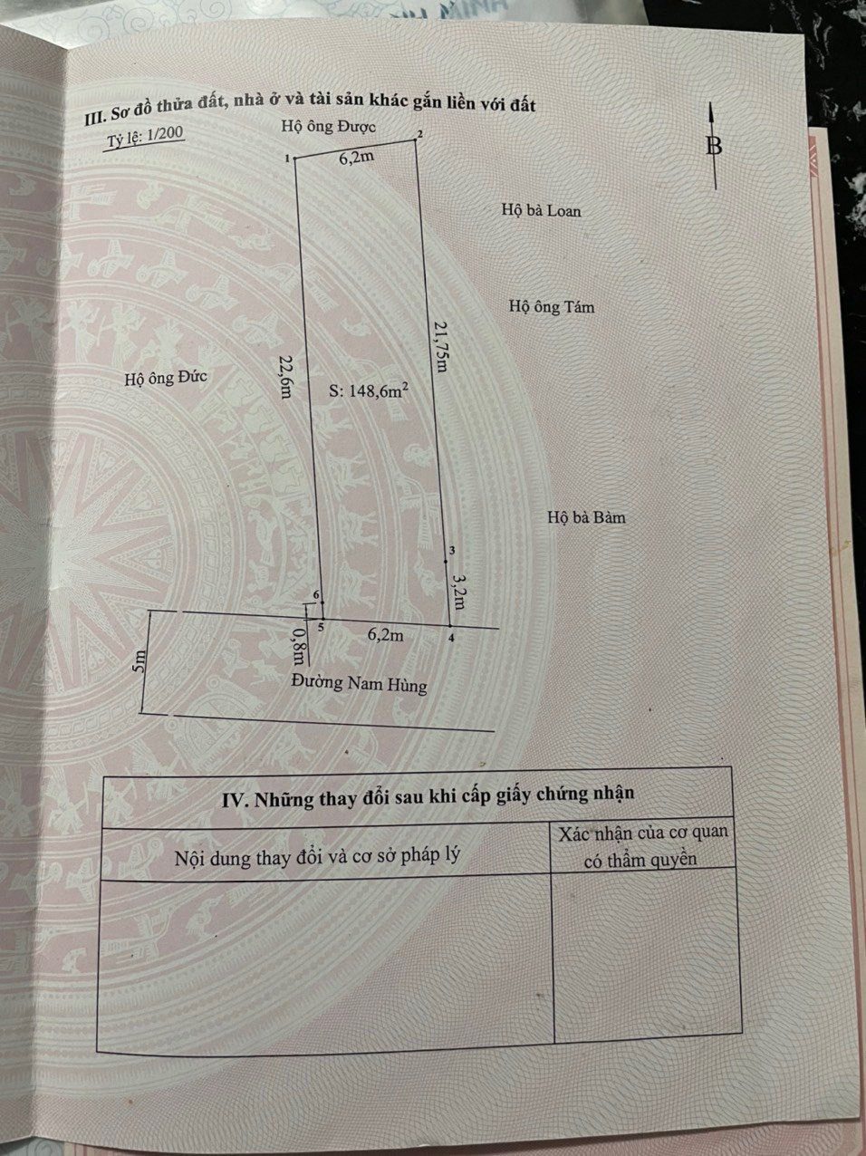 Bán đất 148.6m² full thổ cư ngang 6.2m giá 7.43 tỷ tại Đường Nam Hùng Phường Đông Hải