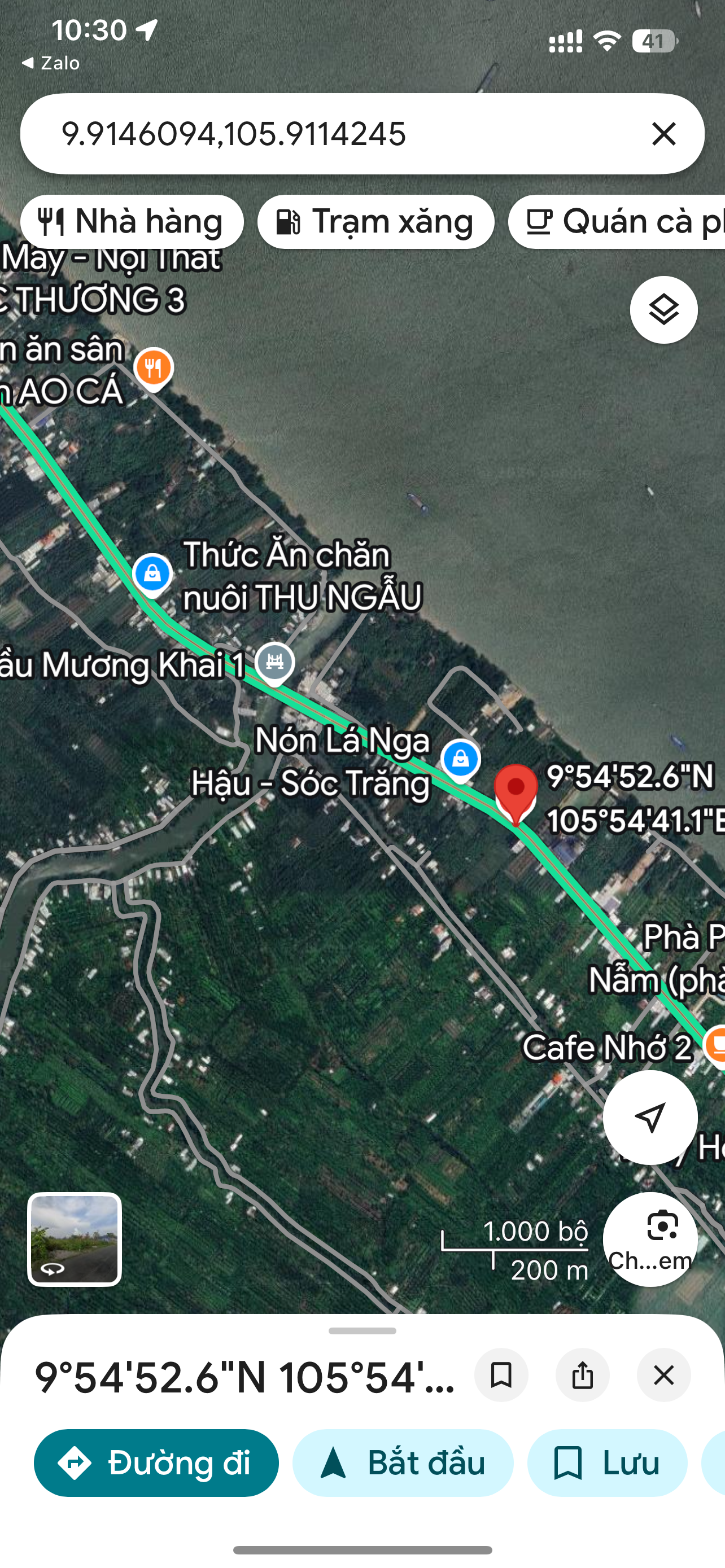 Đất có giấy phép cây xăng cũ đang gia hạn, đã xin đấu nối vào quốc lộ nam sông hậu