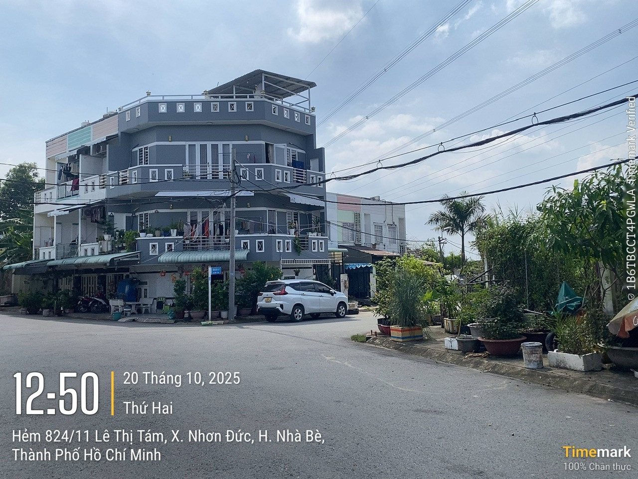 DT: 6,3x16(100m2) Mặt tiền đường nhựa 12m, KDC Nguyễn Bình - Giá 5tỷ
