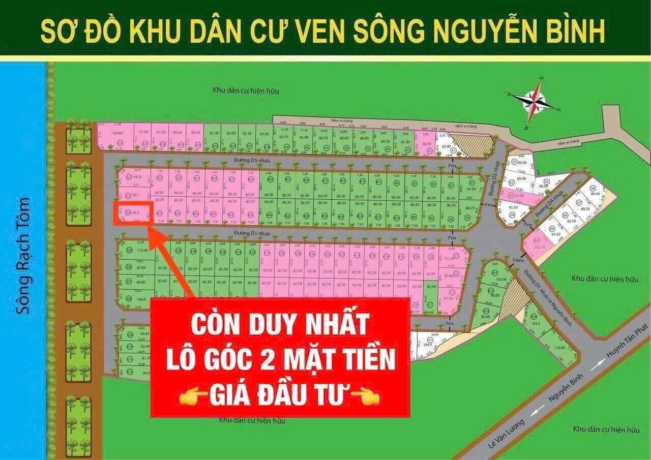 Bán Đất 92m2 giá 4.5 triệu tại H. Nhà Bè, Tp. Hồ Chí Minh Huyện Nhà Bè TP. Hồ Chí Minh
