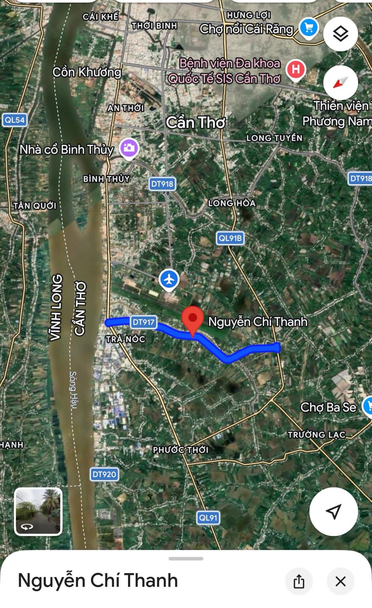 Bán kho xưởng và nhà rộng khoảng 3.000 m² mặt tiền đường Nguyễn Chí Thanh gần ngoài Quốc Lộ 91B (Nguyễn Văn Linh), P. Thới An Đông (Q. Bình Thuỷ cũ), TP. Cần Thơ.