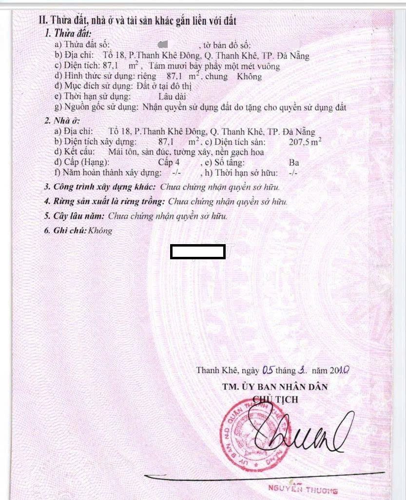 📌📌📌LÀM VIỆC TRỰC TIẾP GIÁ TỐT !!! Bán nhà kiệt Nguyễn Đức Trung, Thanh Khê Đông