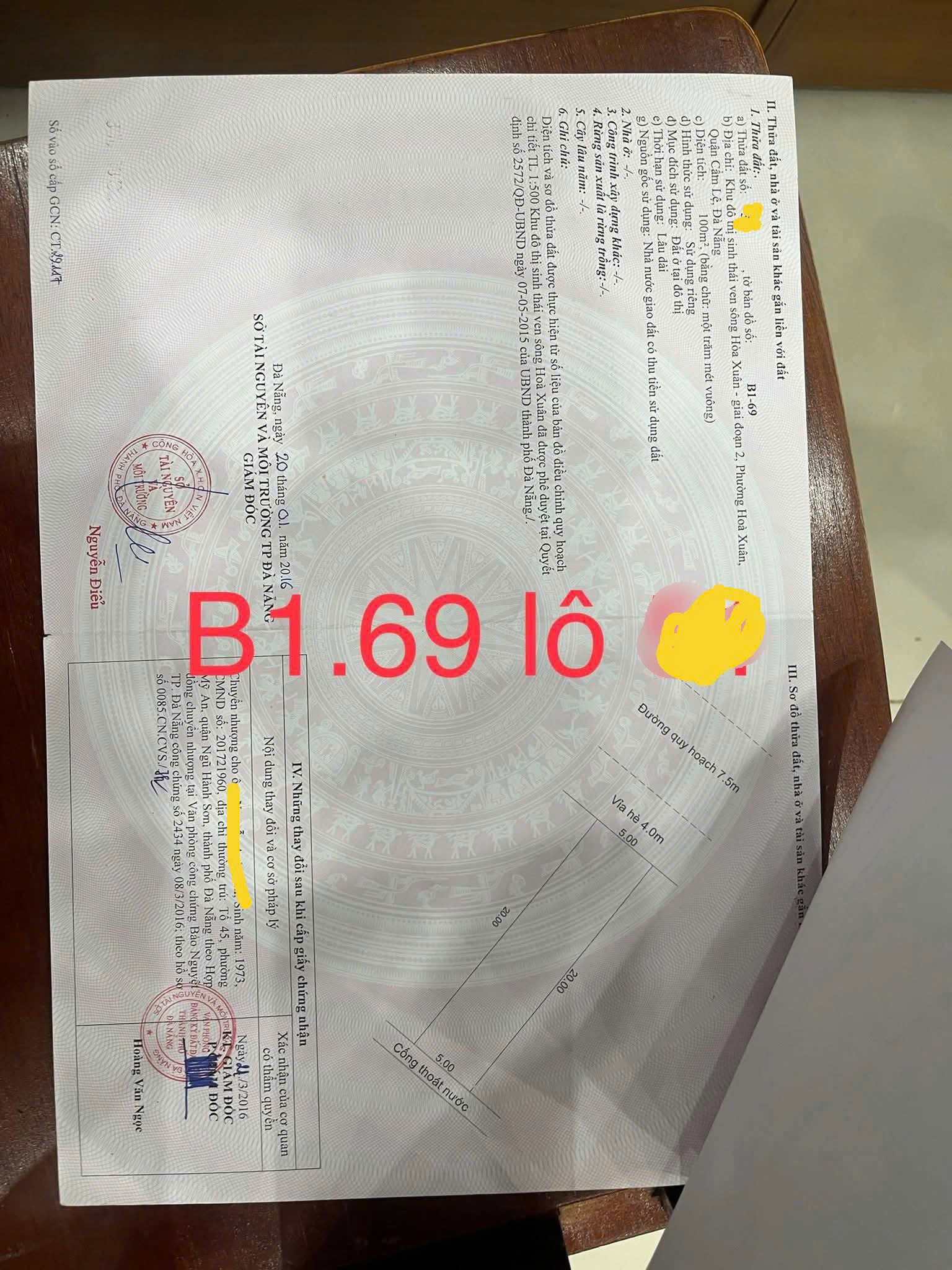 Bán cặp đất Nguyễn Hiến Lê 📌📌📌LÀM VIỆC TRỰC TIẾP GIÁ TỐT !!!