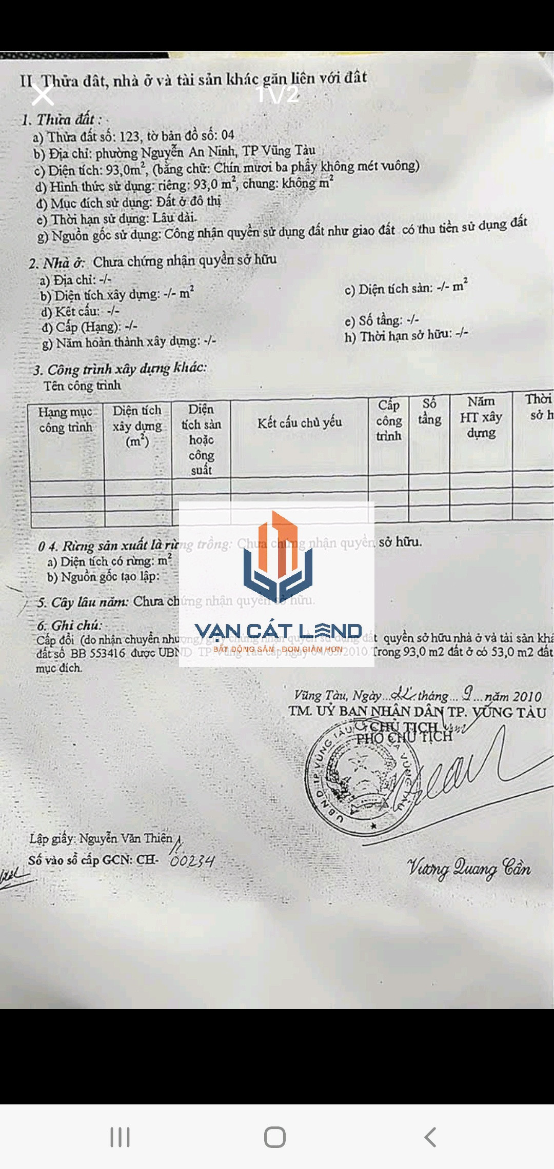 Bán nhà hẻm Nguyễn Hới, phường Nguyễn An Ninh - 4.7 tỷ - 93 m2