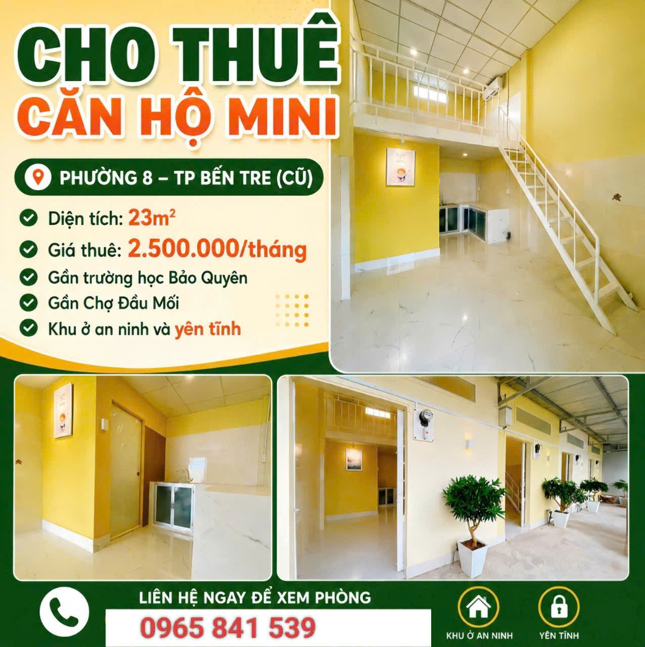 CHO THÊ CĂN HỘ BẾN TRE