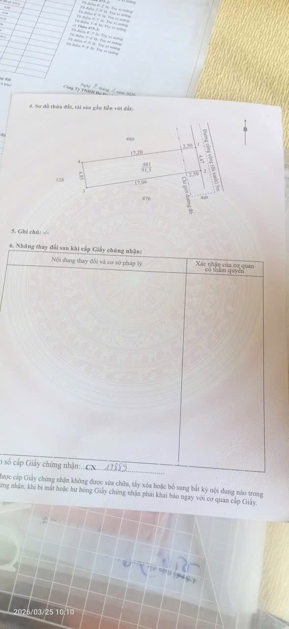 Nền thổ cư ấp4 tân bửu xã lương hoà