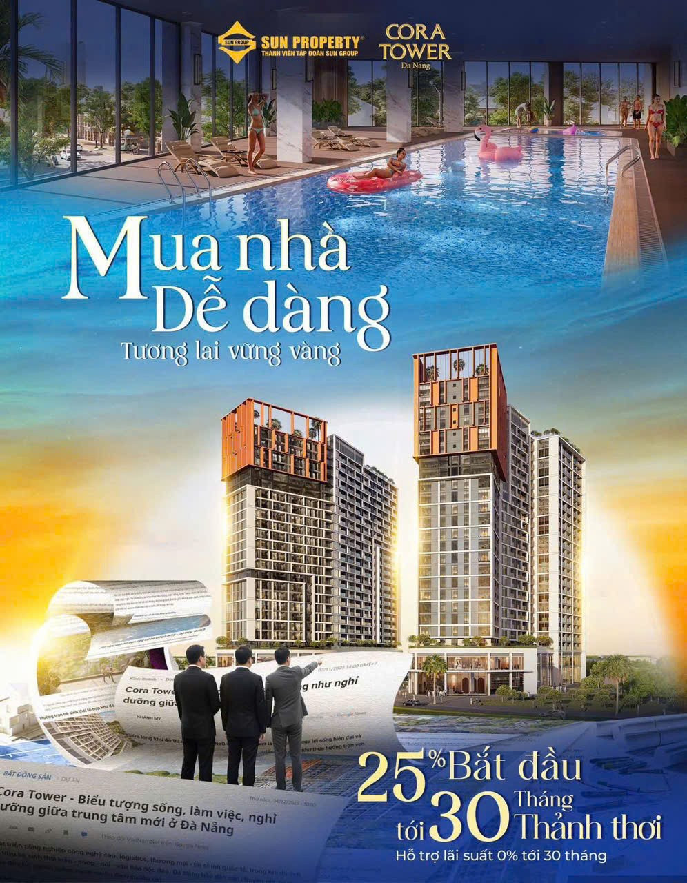 Với 2.6 tỷ bạn đã sở hữu căn hộ cao cấp thuộc dự án Cora Tower Hòa Xuân Trung Tâm mới TP Đà Nẵng .