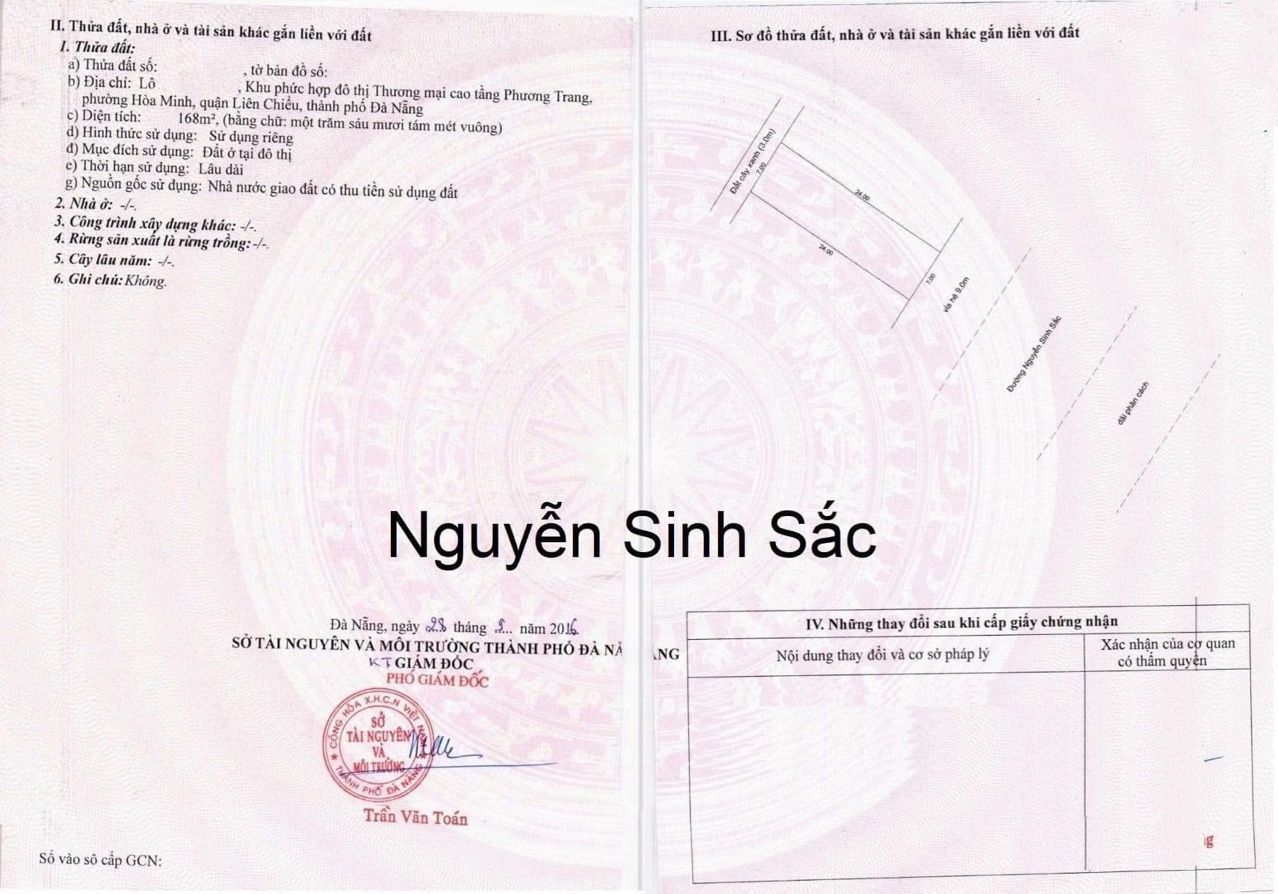 🔴💥Bán đất MT đường Nguyễn Sinh Sắc - bên cạnh UBND Quận Liên Chiểu cũ