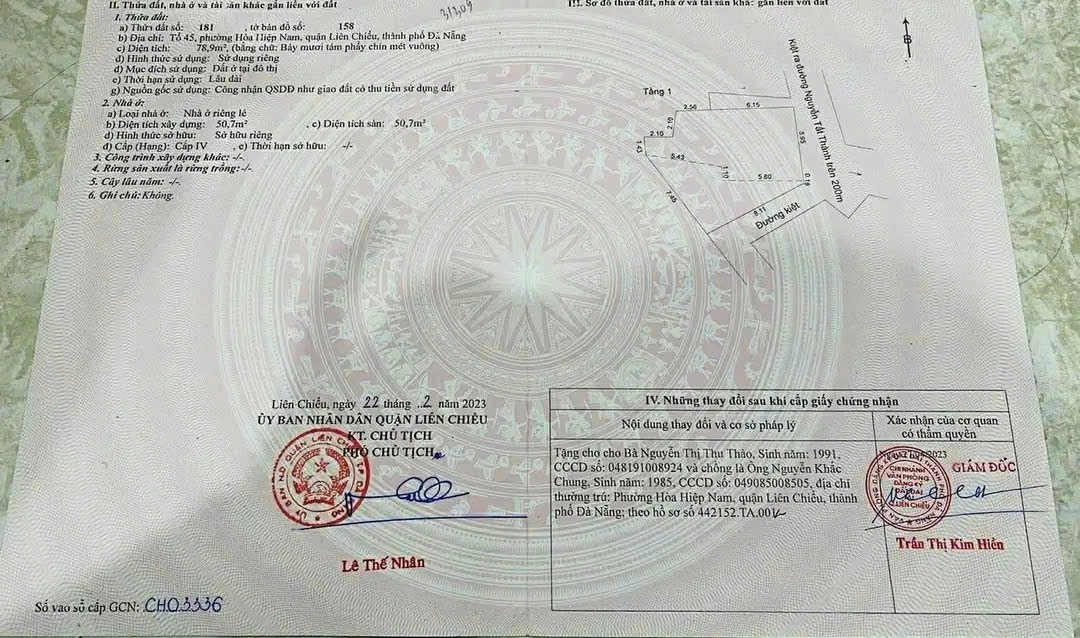 📌📌📌LÀM VIỆC TRỰC TIẾP GIÁ TỐT !!! Bán nhà kiệt Nguyễn Tất Thành, Hòa Hiệp Nam