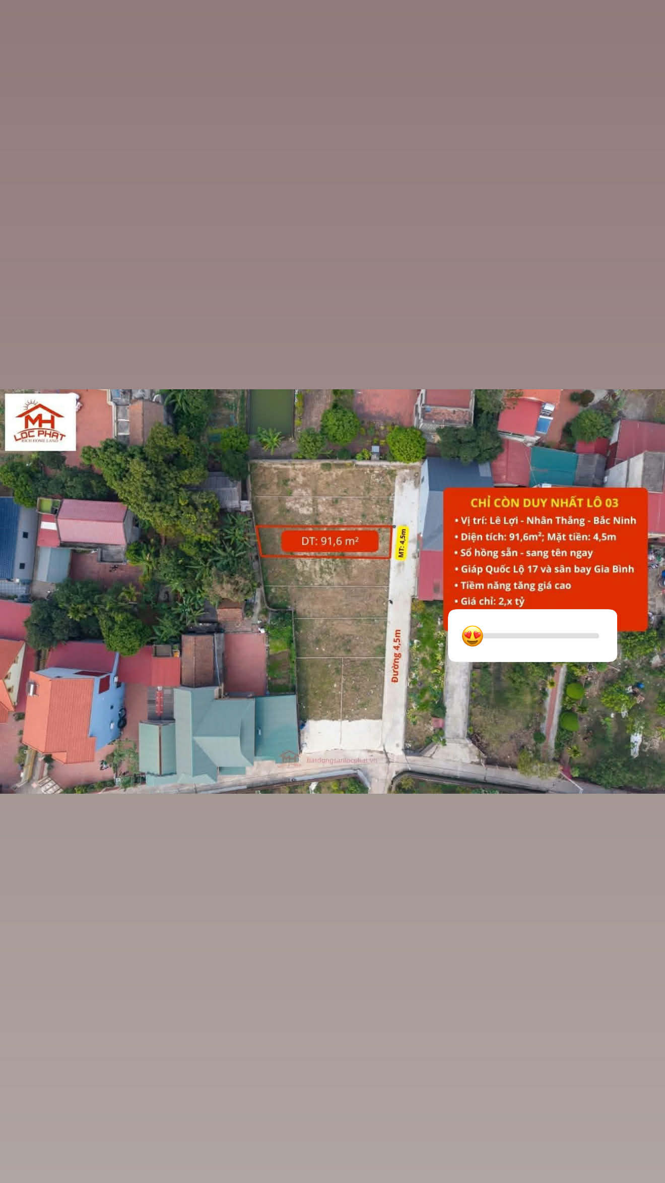 CHÍNH CHỦ BÁN ĐẤT ĐẸP TRUNG TÂM THỊ TRẤN NGỤ – NHÂN THẮNG - GIA BÌNH