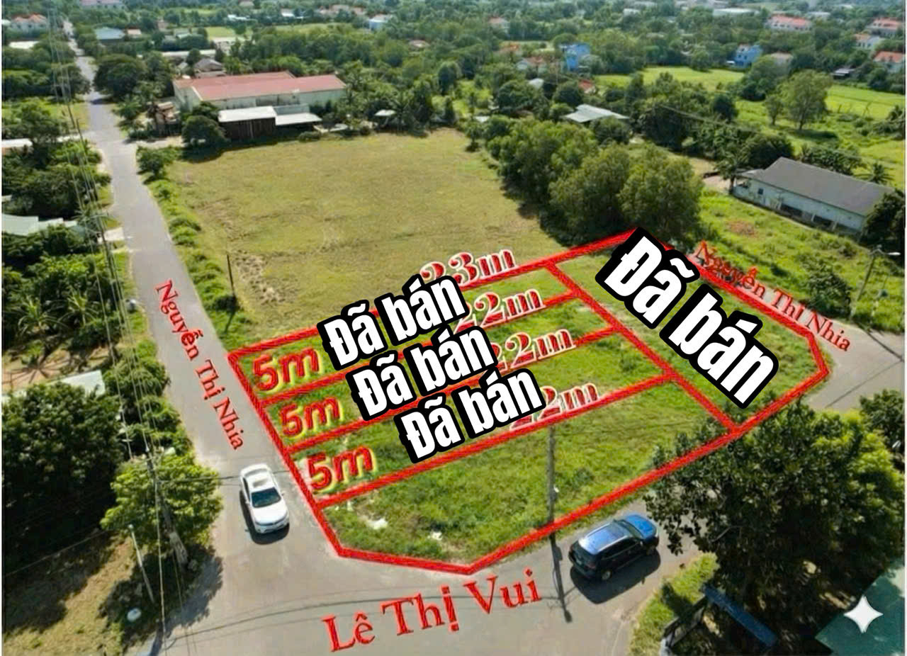 Tôi chính chủ cần bán lô đất góc 2 mặt tiền đường bê tông cách QL22 chỉ 200m giá 1 tỷ 450 TL