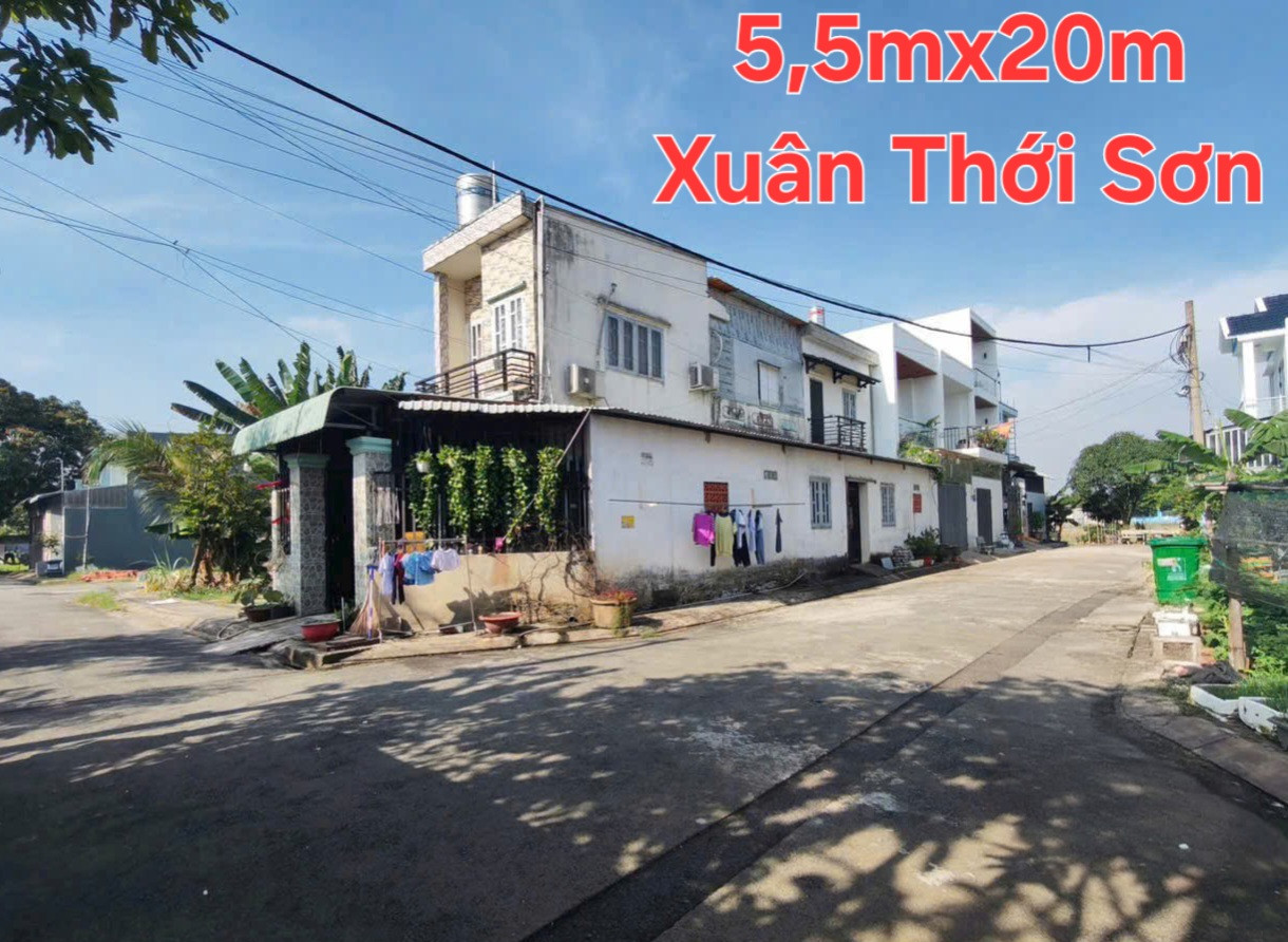 🔴Bán nhà lầu góc 2 mặt tiền 5,5mx21m Xuân Thới Sơn 4ty250 thương lượng