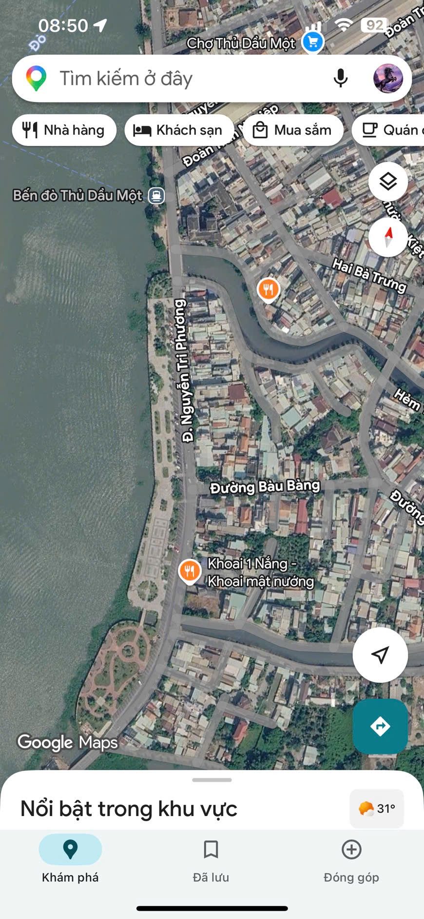 Bán đất tặng dãy trọ thu nhập 20tr/tháng Mt Bờ Kè sát bên Công Viên Phố Đi Bộ Bạch Đằng,Chánh Nghĩa (phường Thủ Dầu Một-TP.HCM) ngang 10m dt 676m2