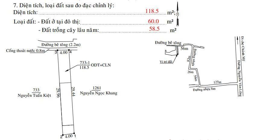 CHÍNH CHỦ CẦN BÁN LÔ ĐẤT NỀN-118,5m2 
(Liên hệ: 0937237092 gặp Kiệt dẫn đi xem đất)