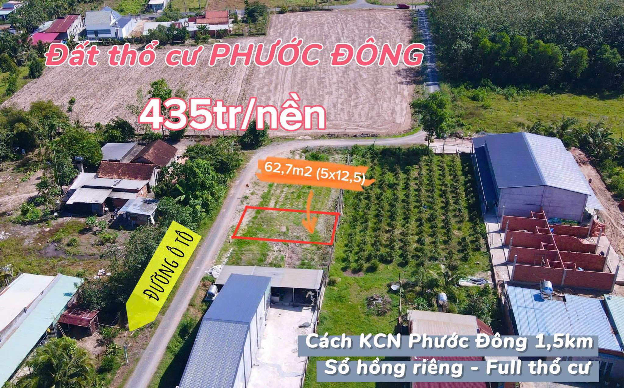 ☘️CHỈ 400 TRIỆU / LÔ – GIÁ THẬT 100% ☘️
📍 Ngay KCN Phước Đông – Vị trí vàng kinh doanh trọ & đầu tư
