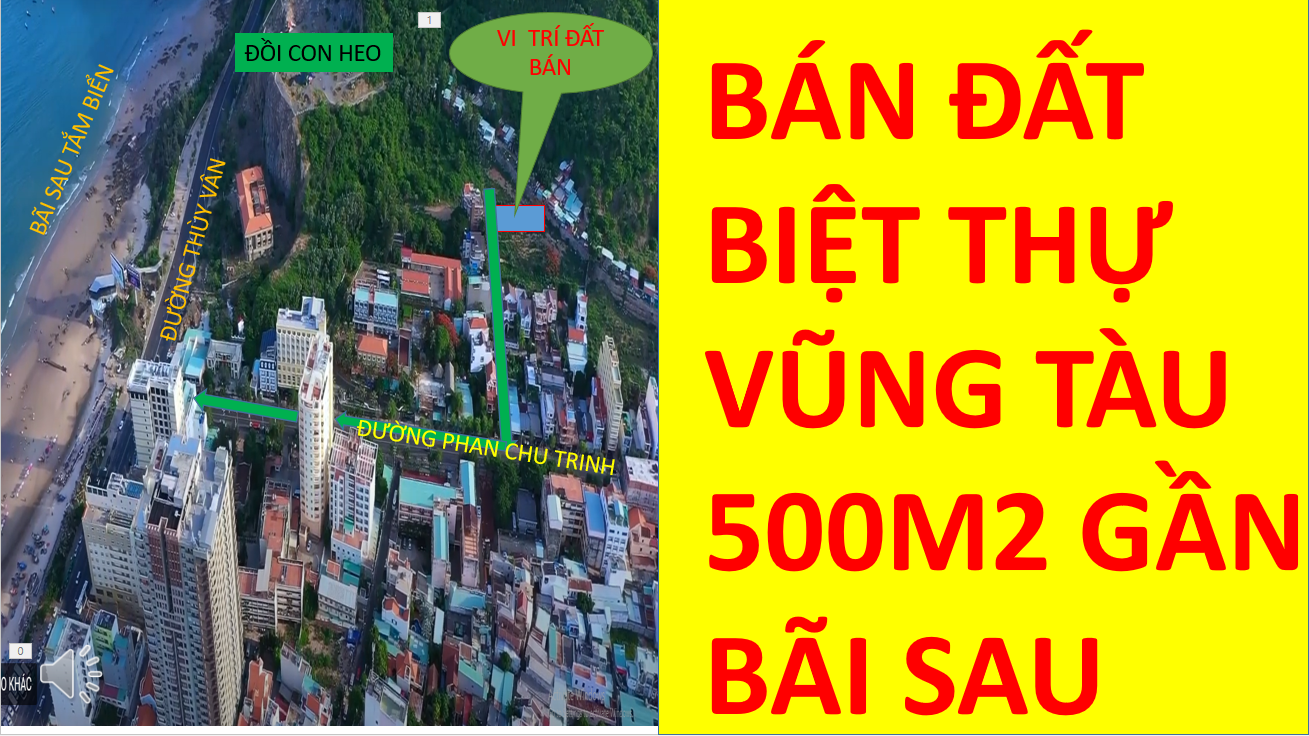 Bán đất 500m² ngang 19m giá 35 tỷ tại Phường 2 Thành phố Vũng Tàu, lhzalo: 0909518879
