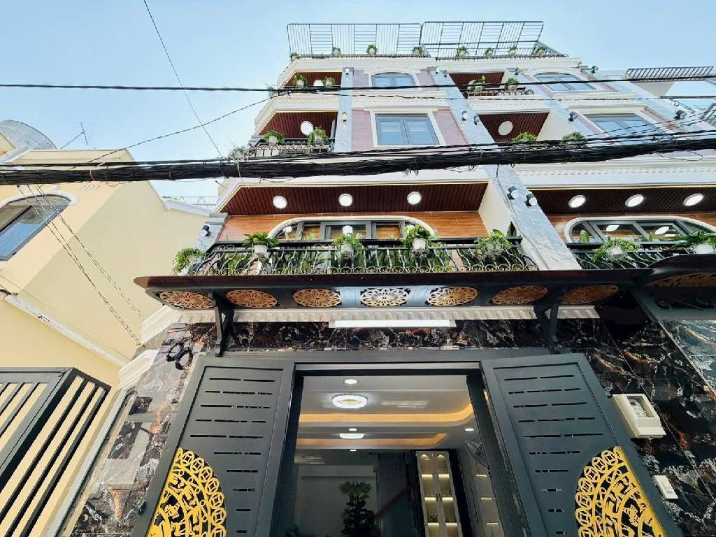 Gò gấp bán nhà mới căn góc hẽm xe hơi, sổ hồng riêng