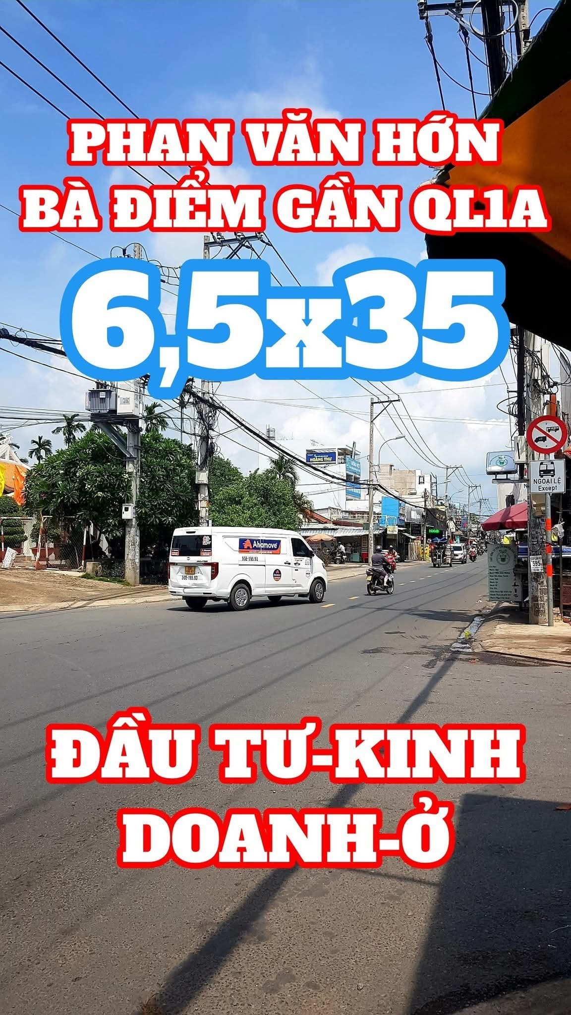 Bán nhà mặt tiền phan Văn Hớn gần quốc lộ 1a ngang 6,5mx35m giá 16.5 tỷ Xã Bà Điểm