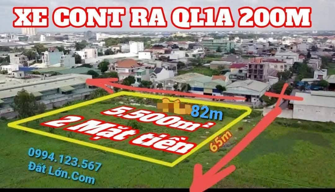 Bán đất 5644.8m² ngang 82m giá 165 tỷ Xã Bà Điểm gần Ql1A Metro Tham Lương liên hệ Đấtlớn.com