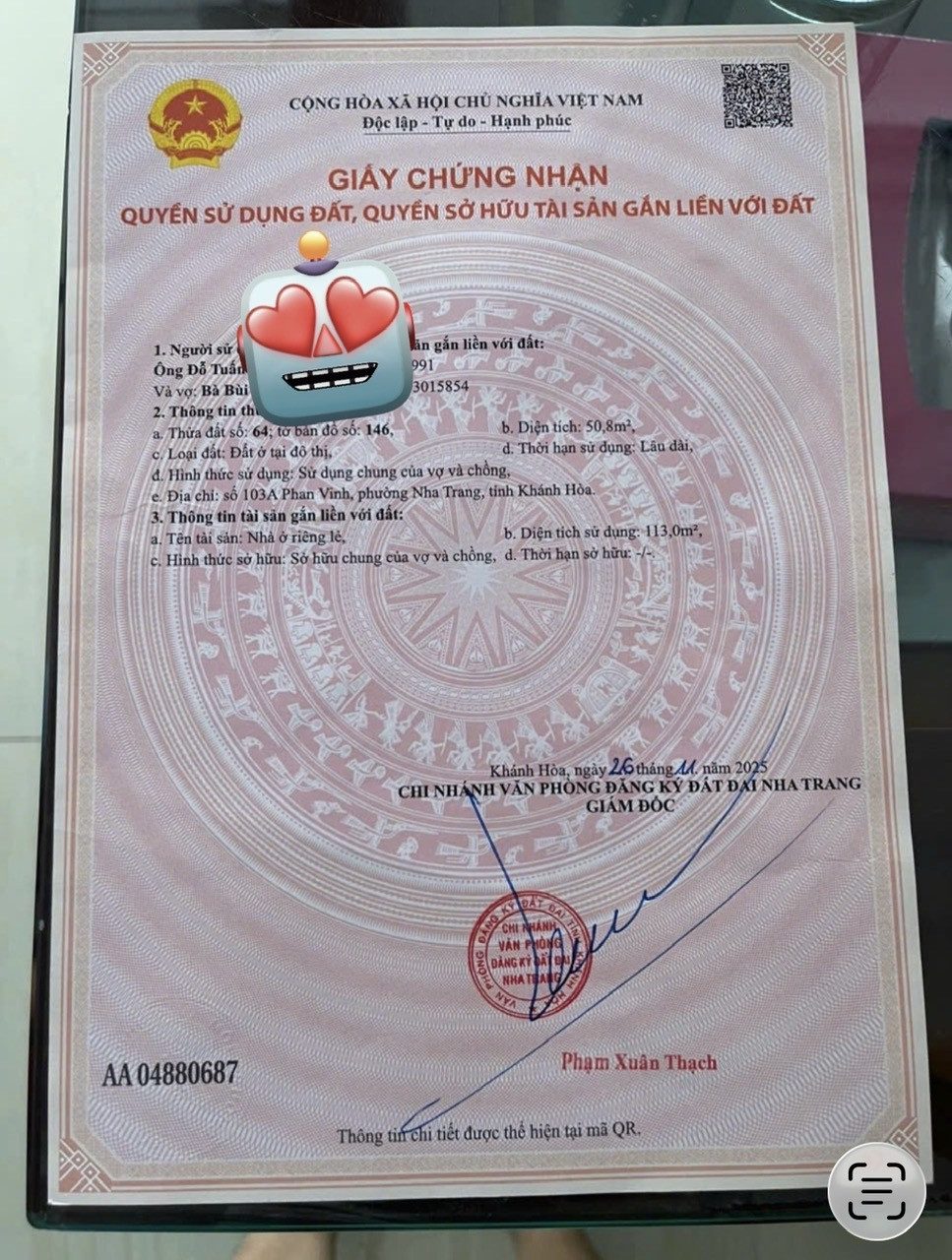 BÁN CĂN GÓC MẶT TIỀN ĐƯỜNG PHAN VINH . 3 LẦU , NHÀ MỚI 100%. DT 50,8m2 , DTSD 113M2 . GIÁ 7,9 TỶ BỚT LỘC CHO KHÁCH THIỆN CHÍ