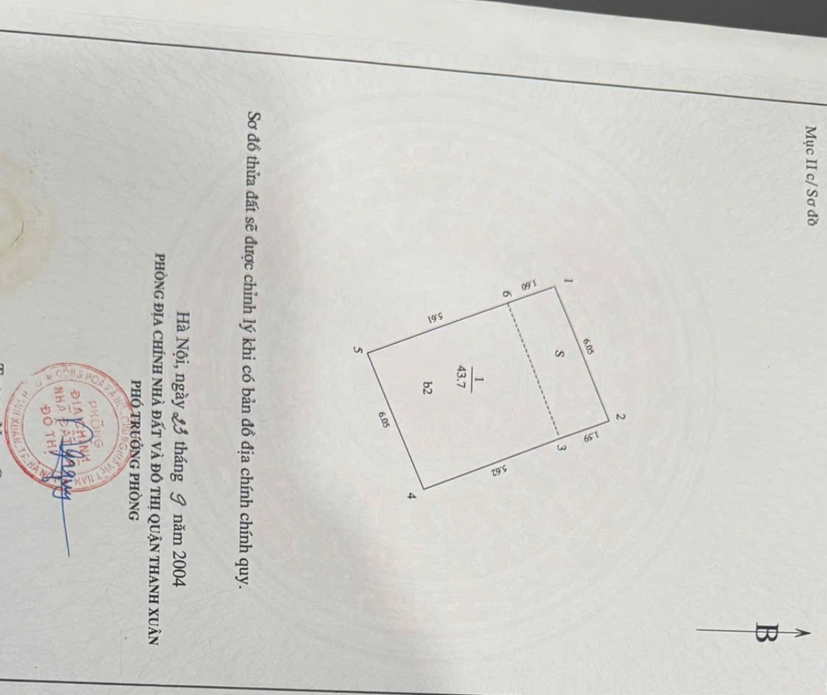 Bán nhà Chính Kinh 44m² ngang 6.05m giá 12.6 tỷ Phường Thanh Xuân (LH: Zalo 0862299066)