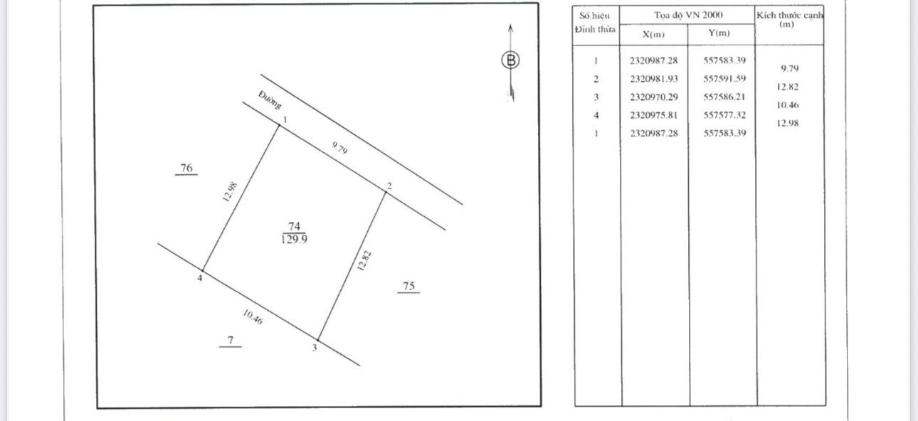 Bán đất 129.9m² full thổ cư ngang 9.79m giá 5.4 tỷ tại Đường Phú Cát Xã Phú Cát
